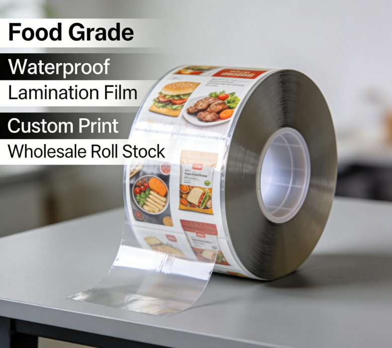 Food Grade BOPP Lamination Film Roll Custom Printed Flexible packaging Film